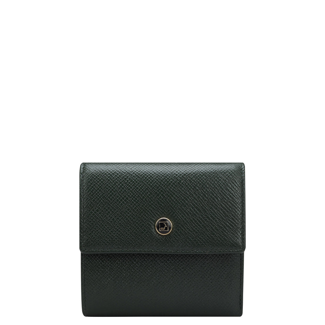 Franzy Leather Ladies Wallet - Petrol Green