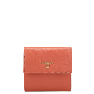 Franzy Leather Ladies Wallet - Salmon