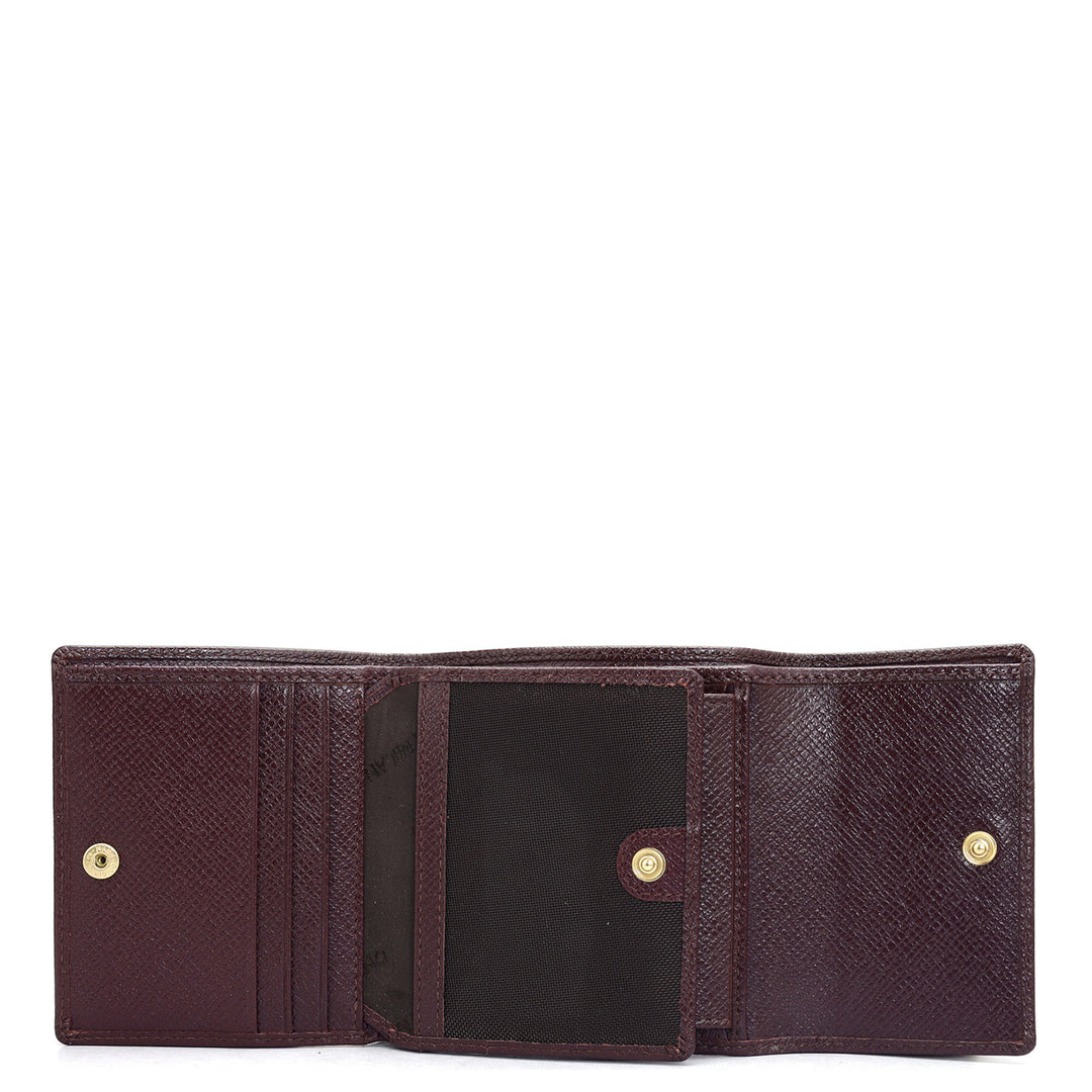 Franzy Leather Ladies Wallet - Wine