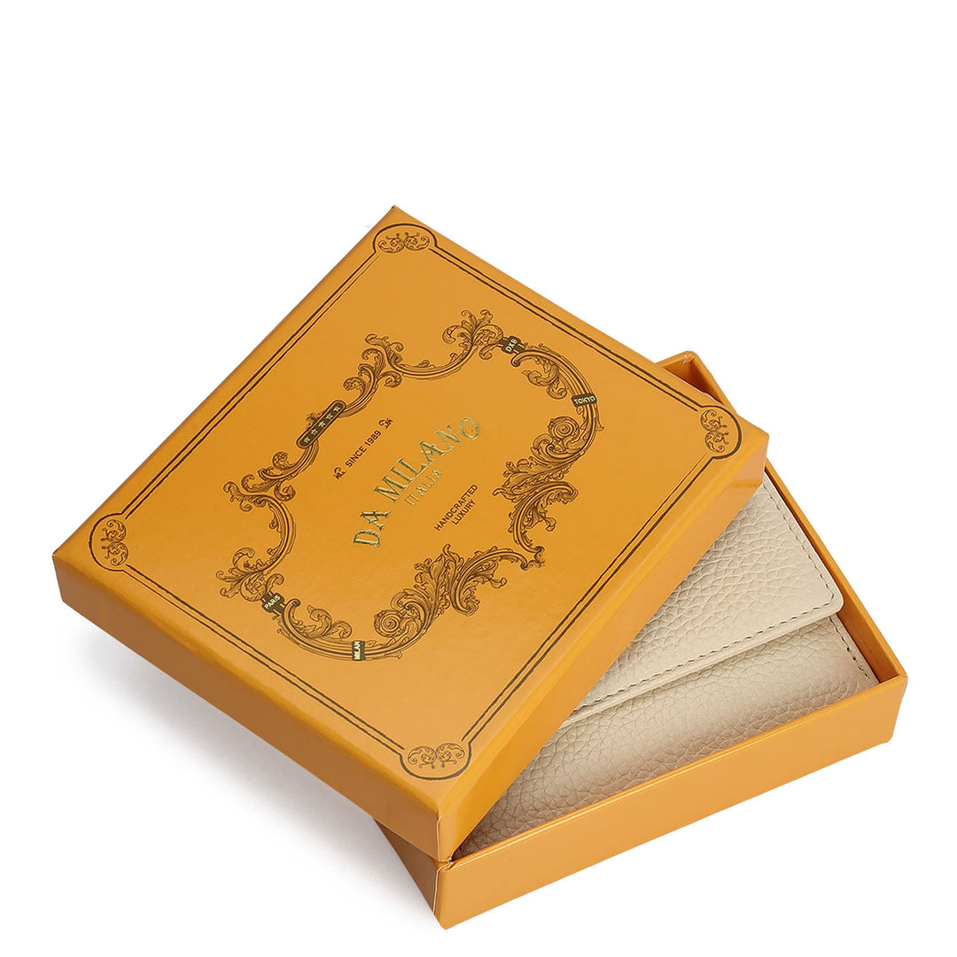 Wax Leather Ladies Wallet - Marshmallow