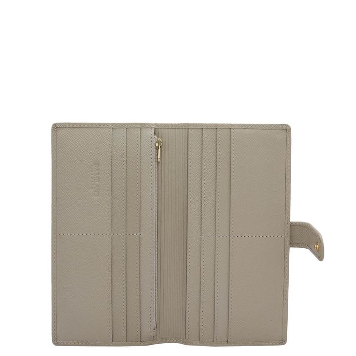 Franzy Leather Ladies Wallet - Chalk