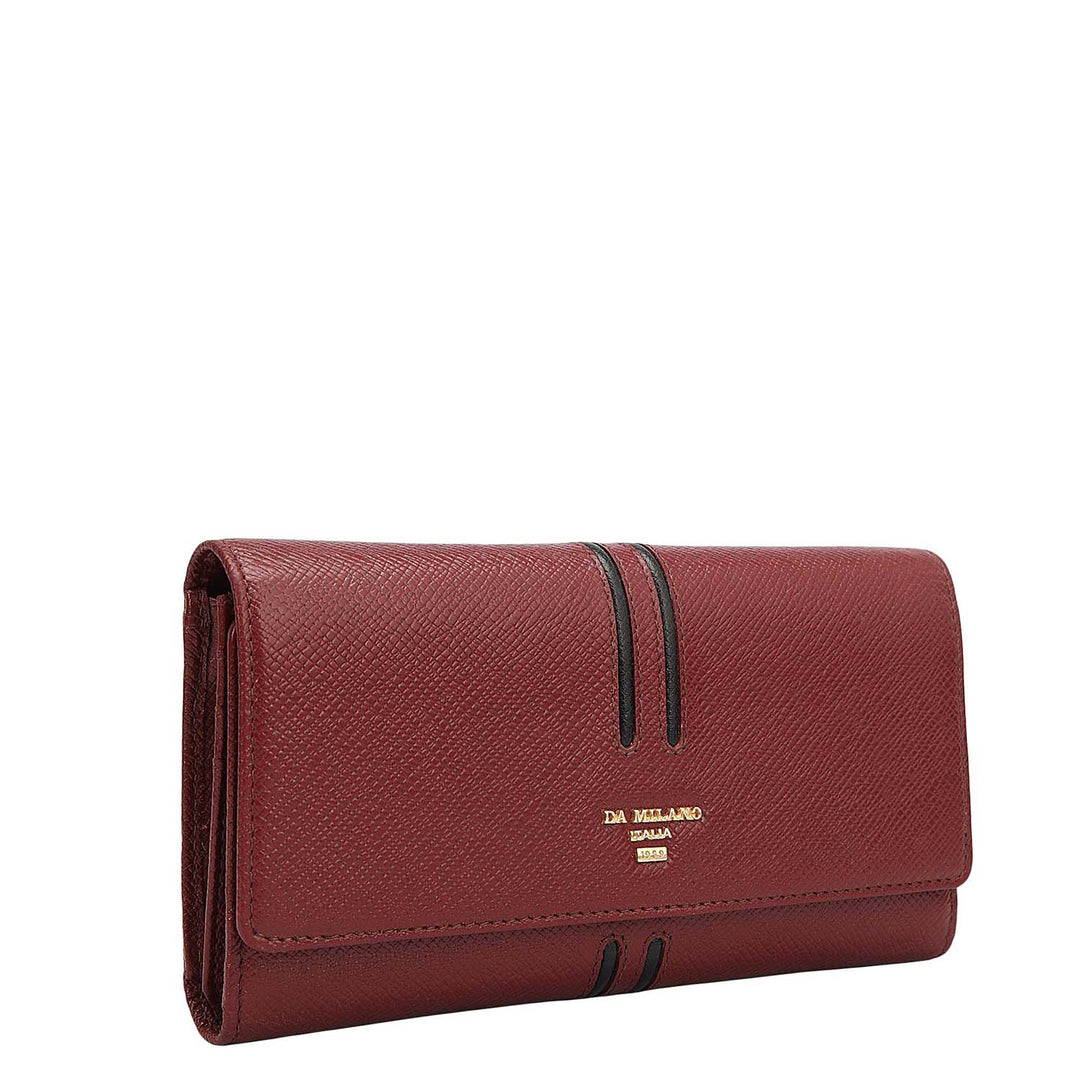 Franzy Leather Ladies Wallet - Cherry