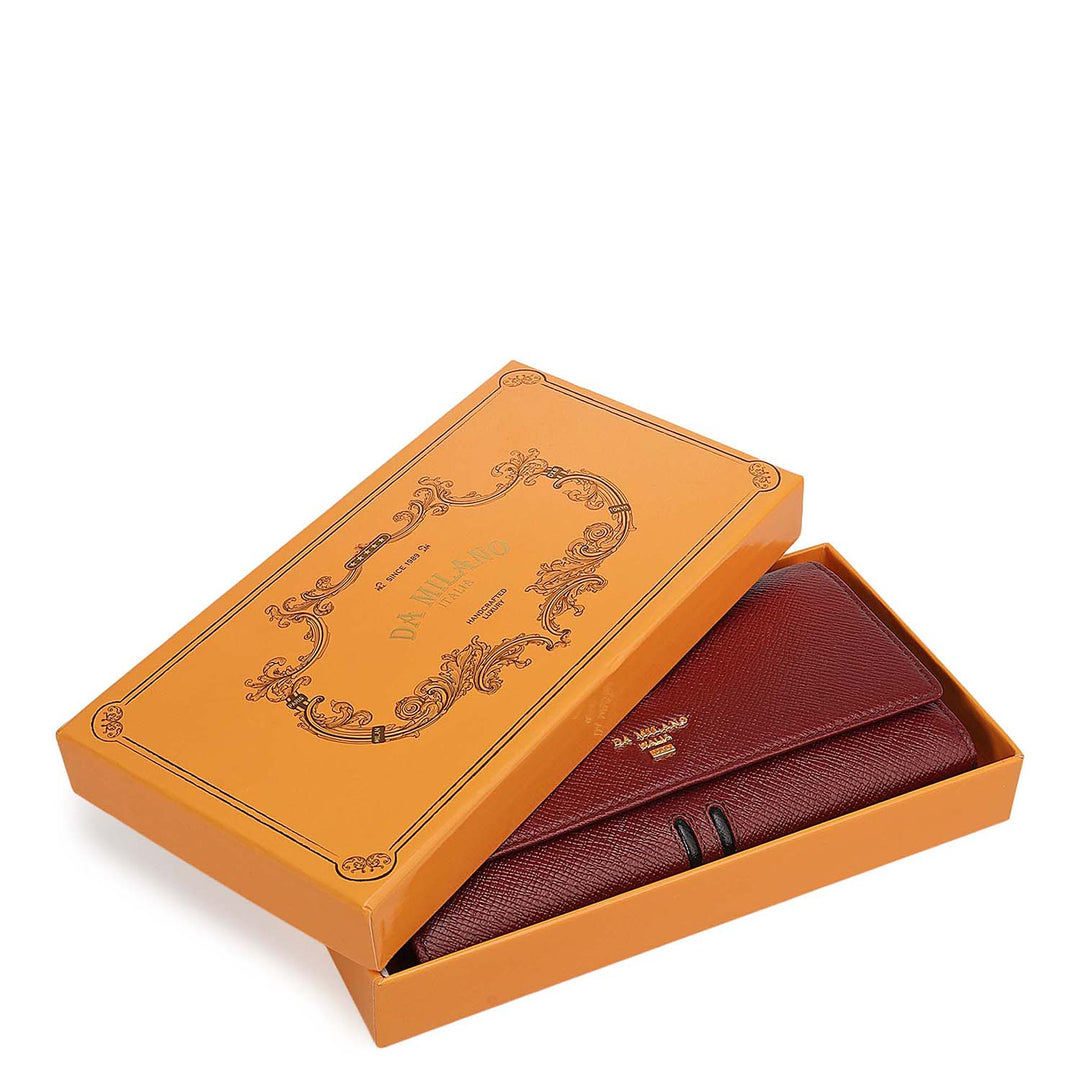 Franzy Leather Ladies Wallet - Cherry