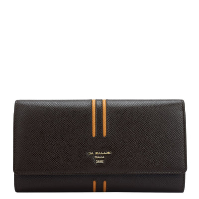 Franzy Leather Ladies Wallet - Chocolate