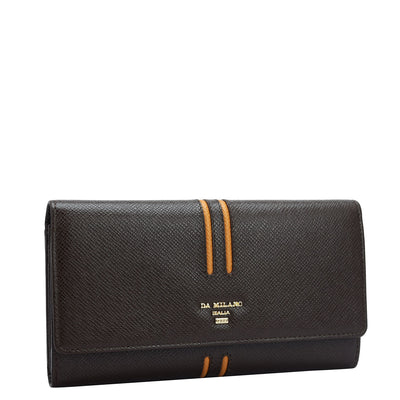 Franzy Leather Ladies Wallet - Chocolate
