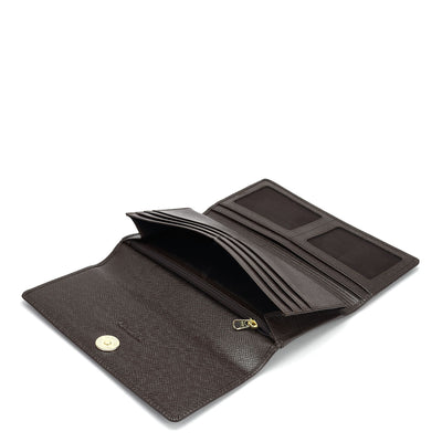 Franzy Leather Ladies Wallet - Chocolate
