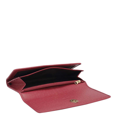 Franzy Leather Ladies Wallet - Plumberry