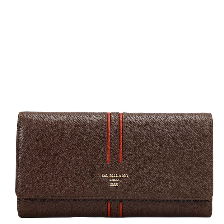 Franzy Leather Ladies Wallet - Walnut