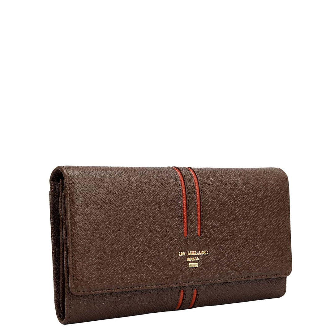 Franzy Leather Ladies Wallet - Walnut