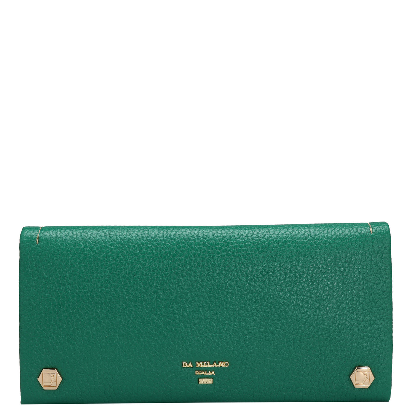 Wax Leather Ladies Wallet - Green