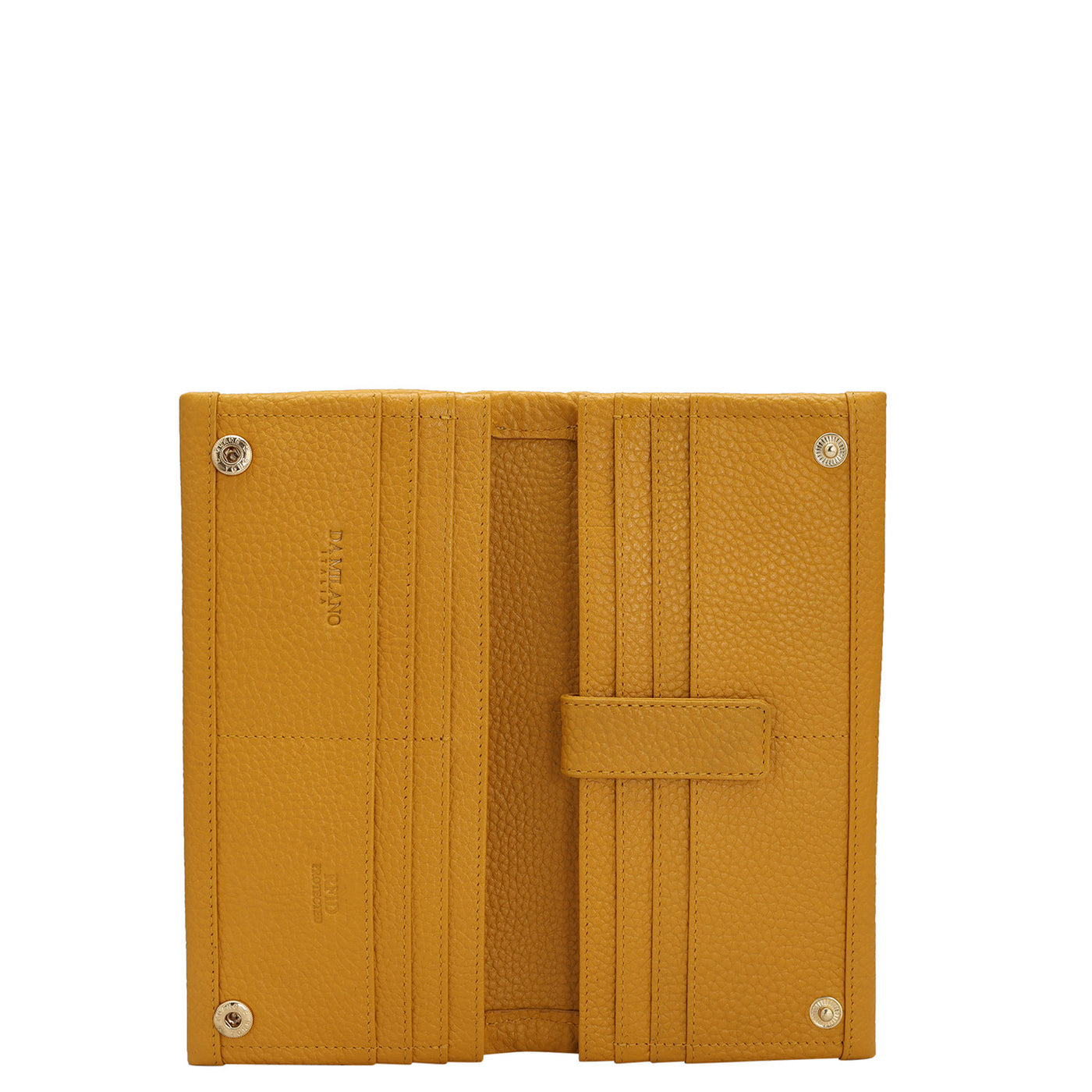 Wax Leather Ladies Wallet - Mango