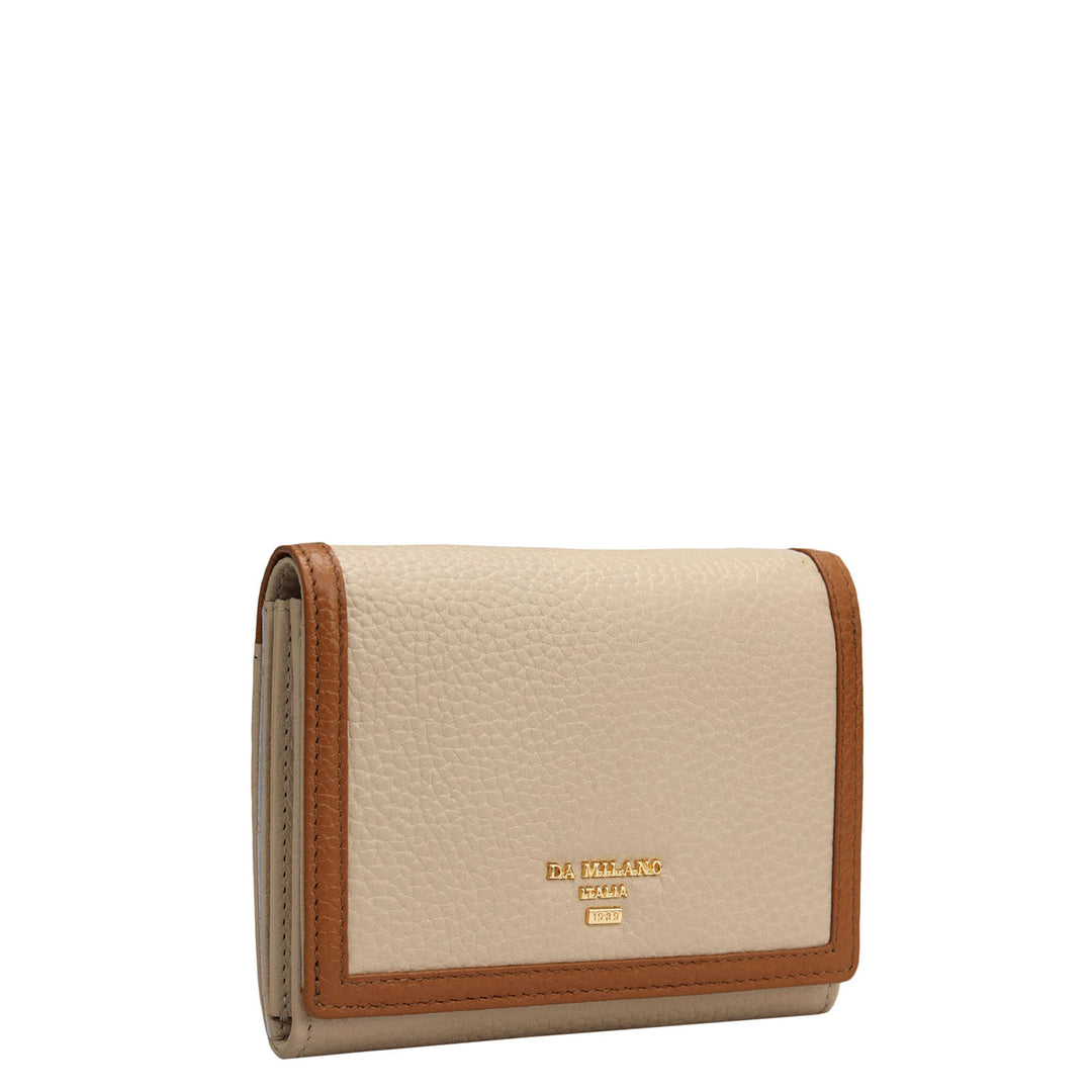 Wax Leather Ladies Wallet - Dove