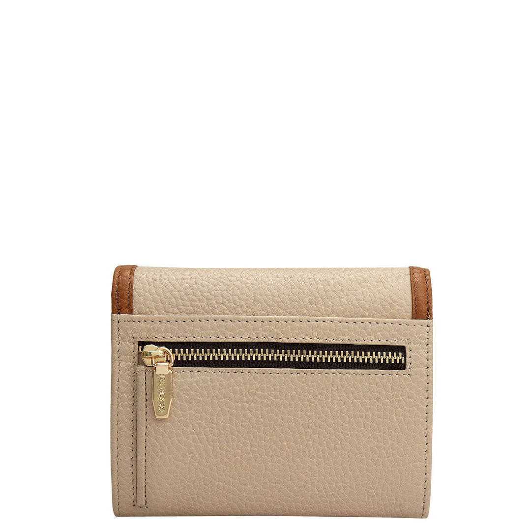 Wax Leather Ladies Wallet - Dove