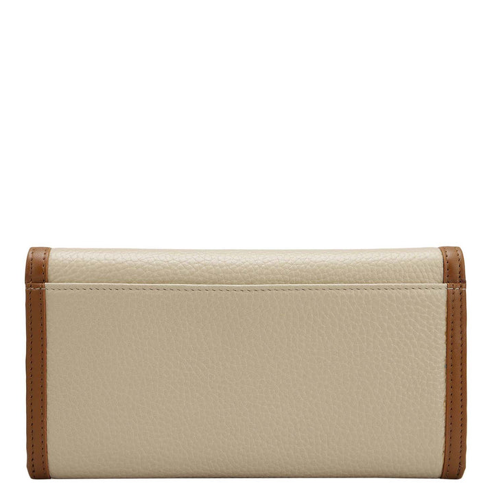 Wax Leather Ladies Wallet - Dove