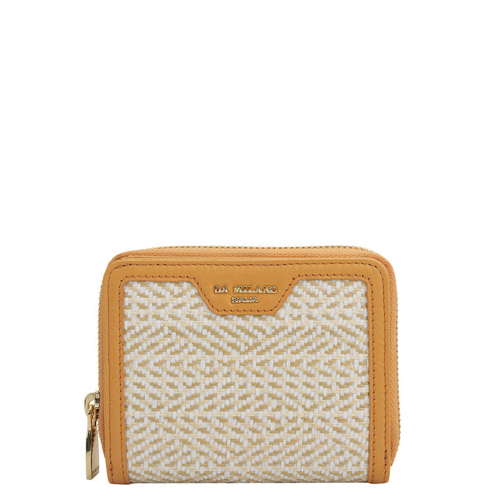 Canvas Wax Leather Ladies Wallet - Apricot Crush