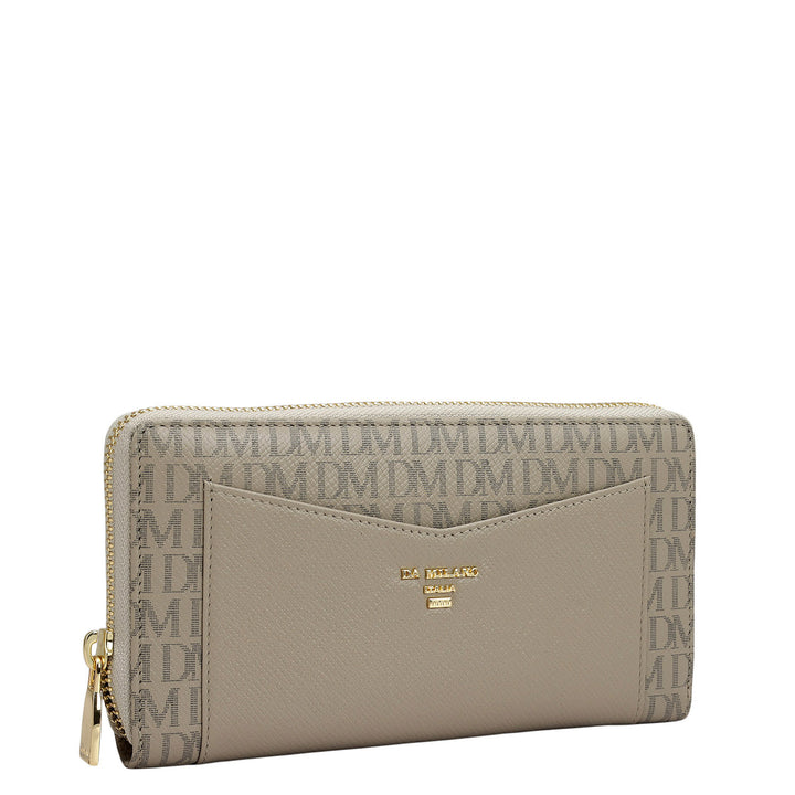 Monogram Franzy Leather Ladies Wallet - Chalk