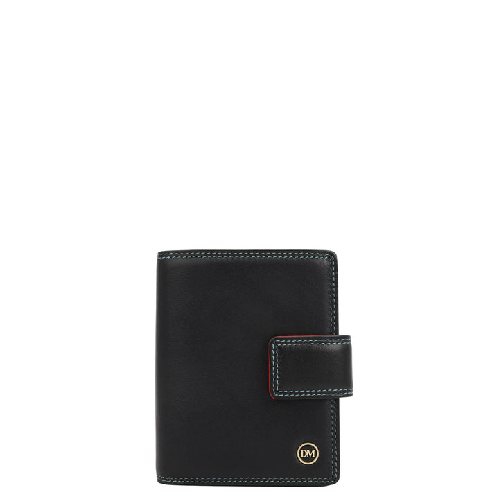 Plain Leather Ladies Wallet - Black