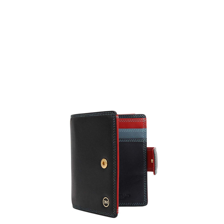 Plain Leather Ladies Wallet - Black