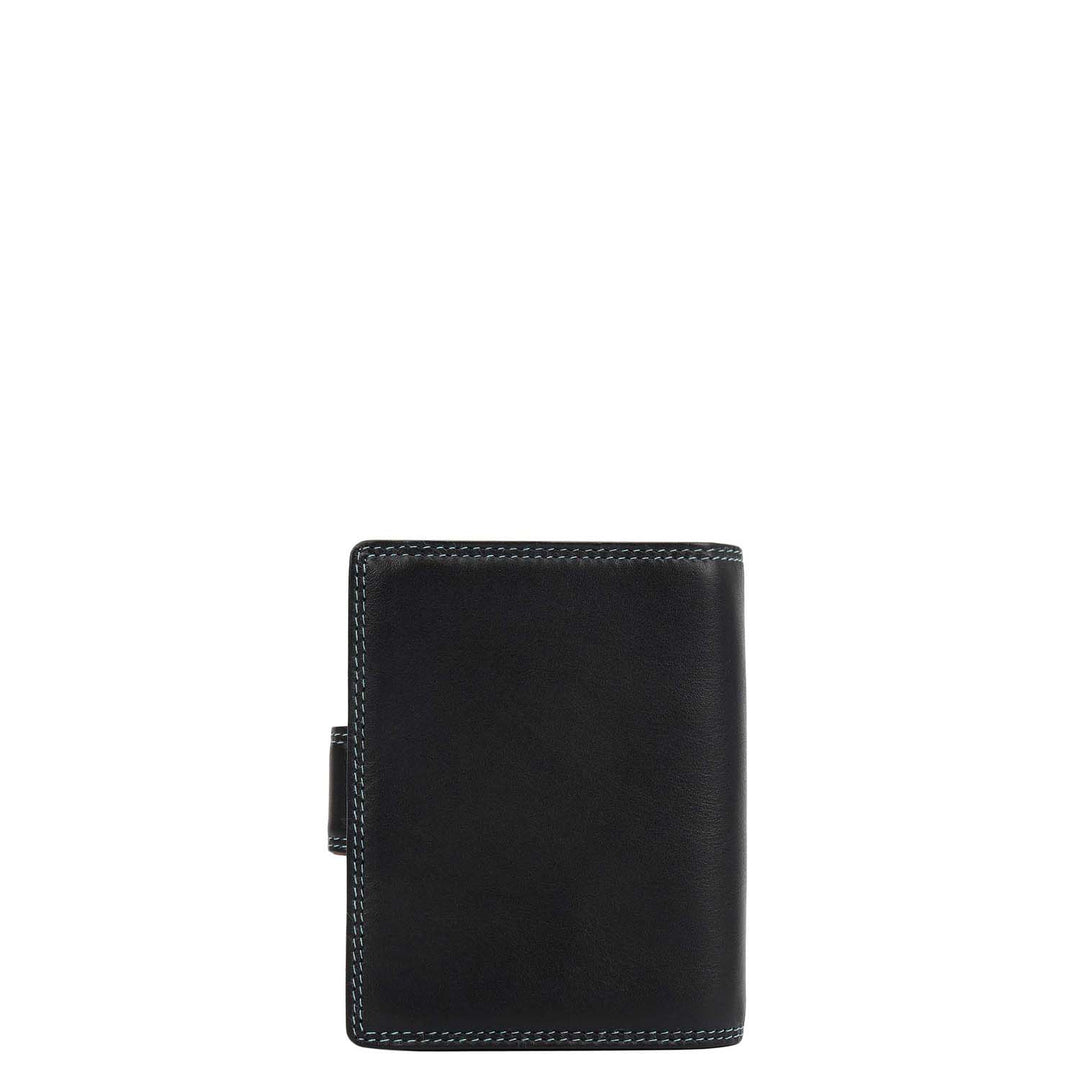 Plain Leather Ladies Wallet - Black