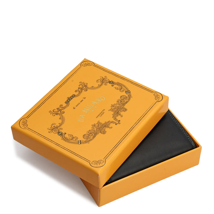 Plain Leather Ladies Wallet - Black