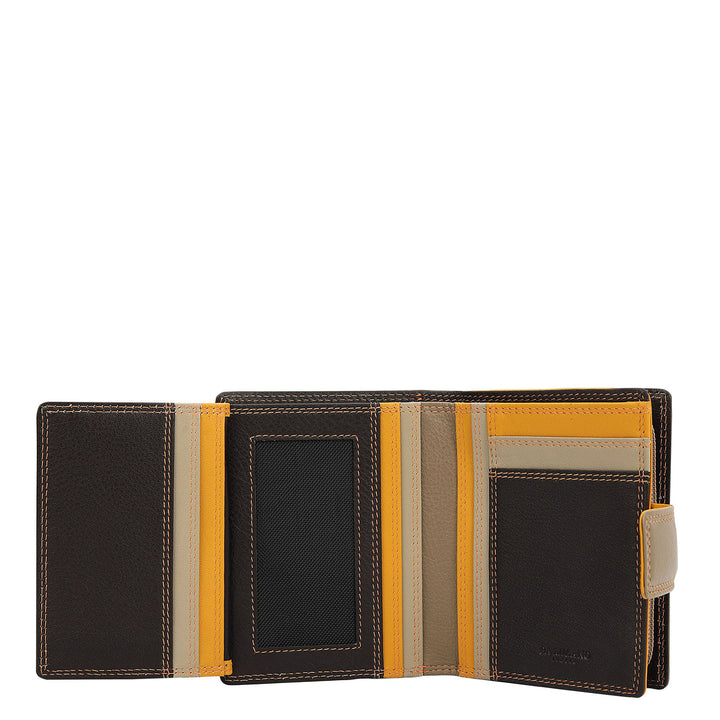 Plain Leather Ladies Wallet - Greyish Taupe
