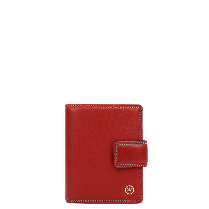 Plain Leather Ladies Wallet - Red