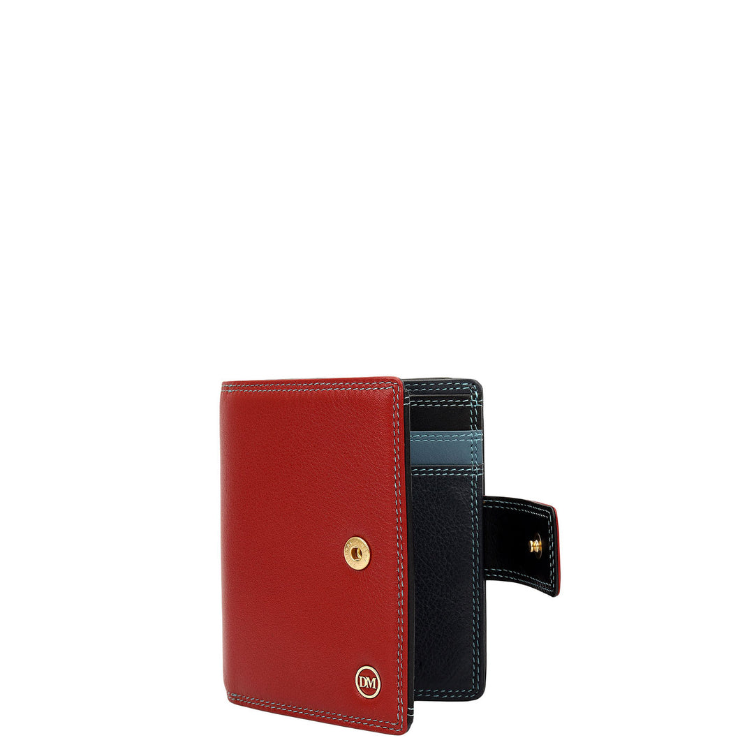 Plain Leather Ladies Wallet - Red