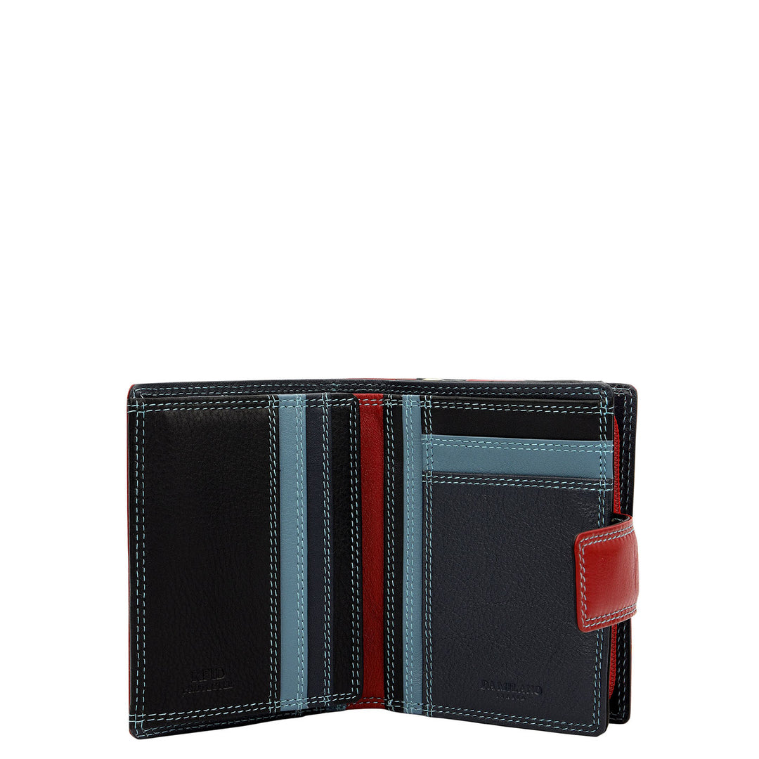 Plain Leather Ladies Wallet - Red