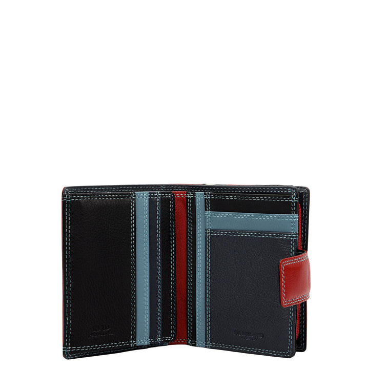 Plain Leather Ladies Wallet - Red