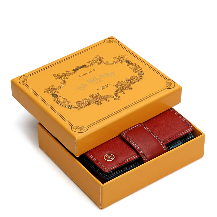 Plain Leather Ladies Wallet - Red
