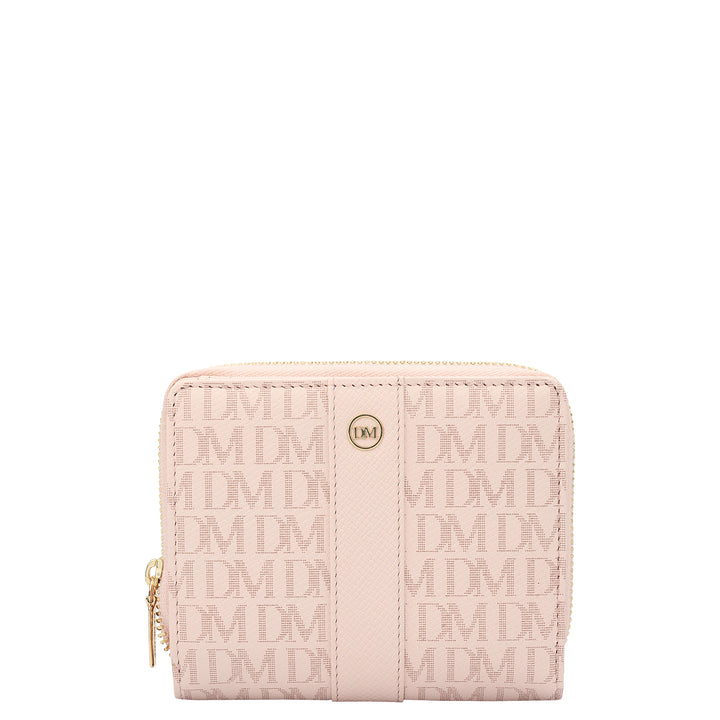 Monogram Franzy Leather Ladies Wallet - Blush