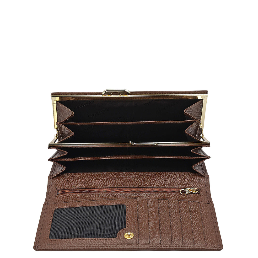 Croco Leather Ladies Wallet - Date