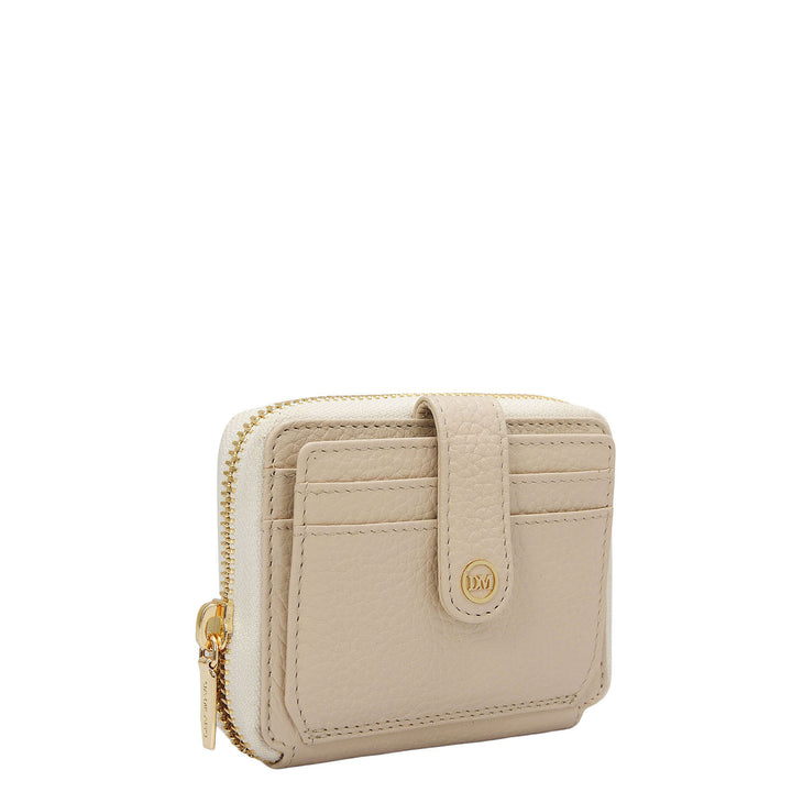 Wax Leather Ladies Wallet - Dove