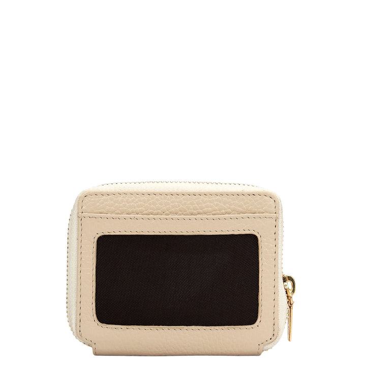 Wax Leather Ladies Wallet - Dove