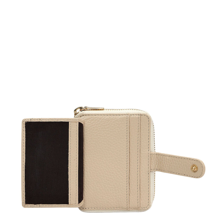 Wax Leather Ladies Wallet - Dove