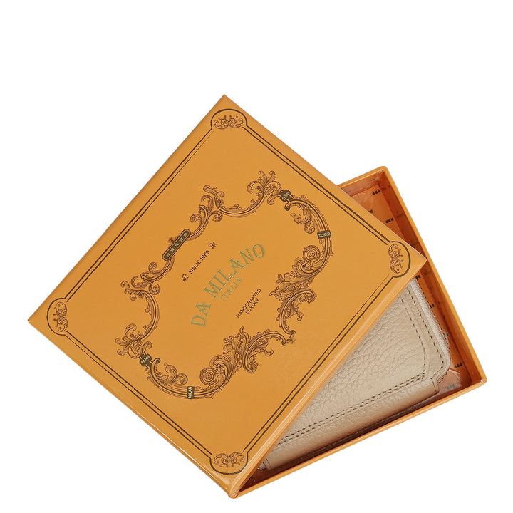 Wax Leather Ladies Wallet - Dove