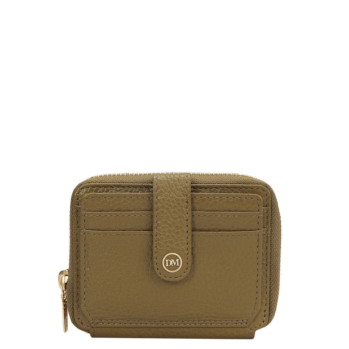 Wax Leather Ladies Wallet - Lime