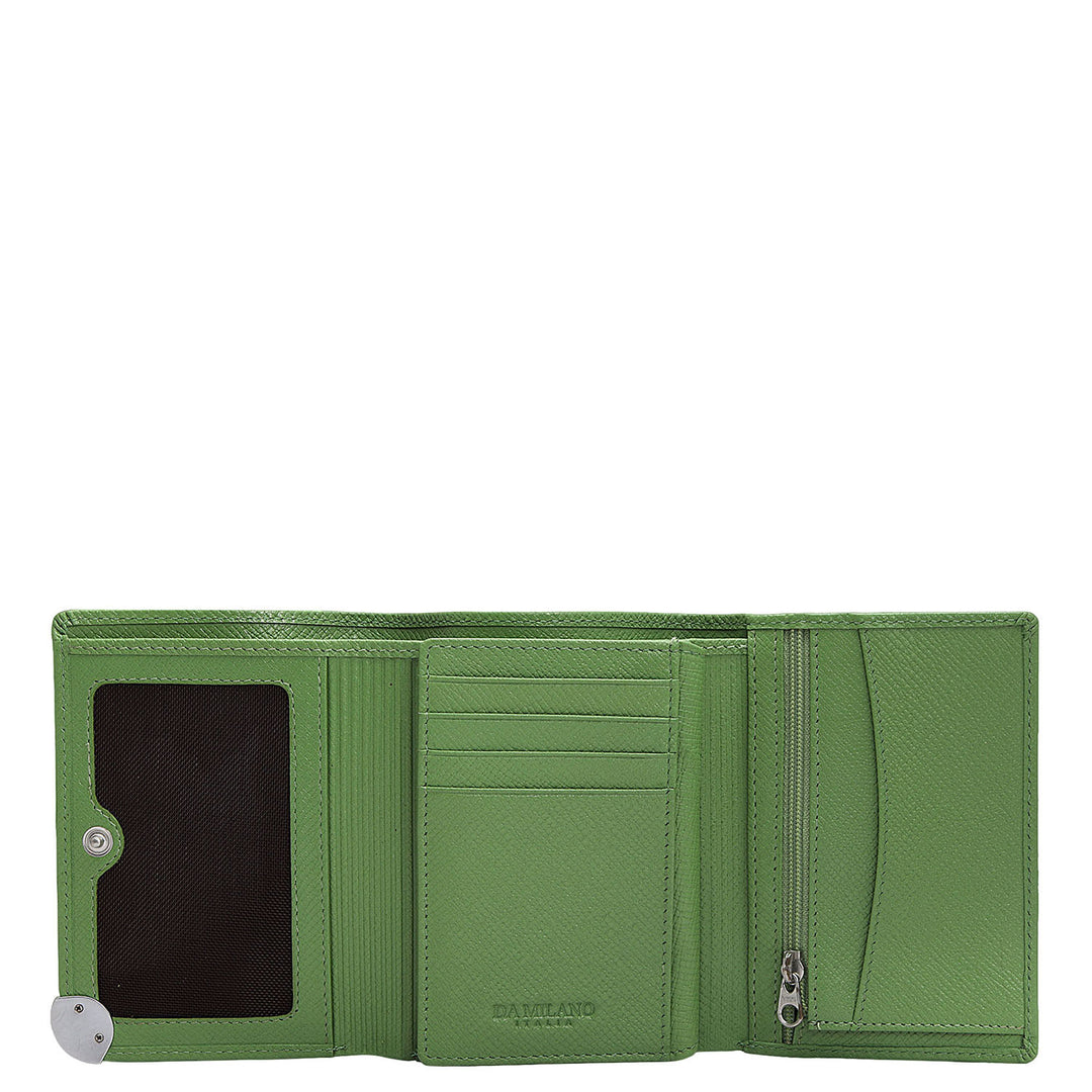 Franzy Leather Ladies Wallet - Kiwi