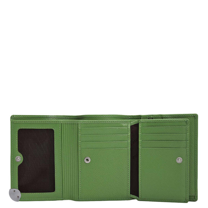 Franzy Leather Ladies Wallet - Kiwi