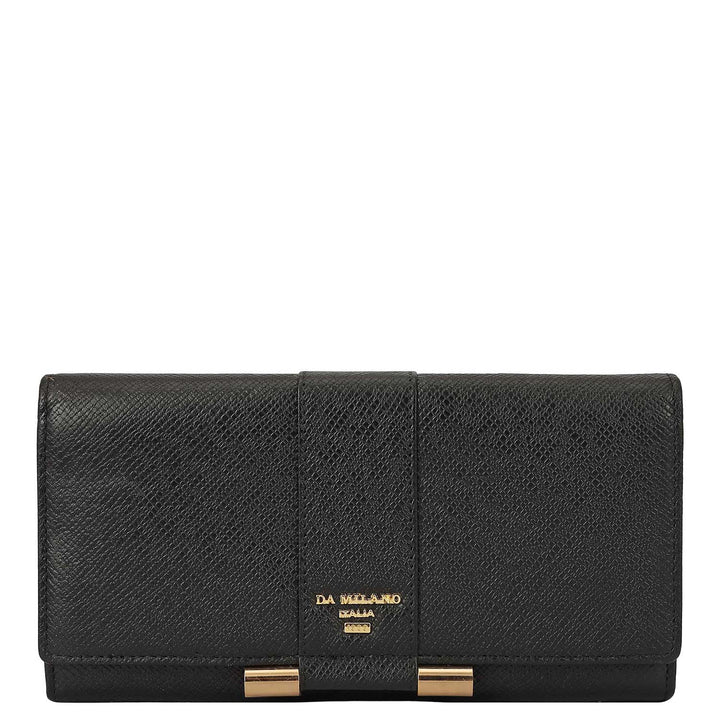 Franzy Leather Ladies Wallet - Black