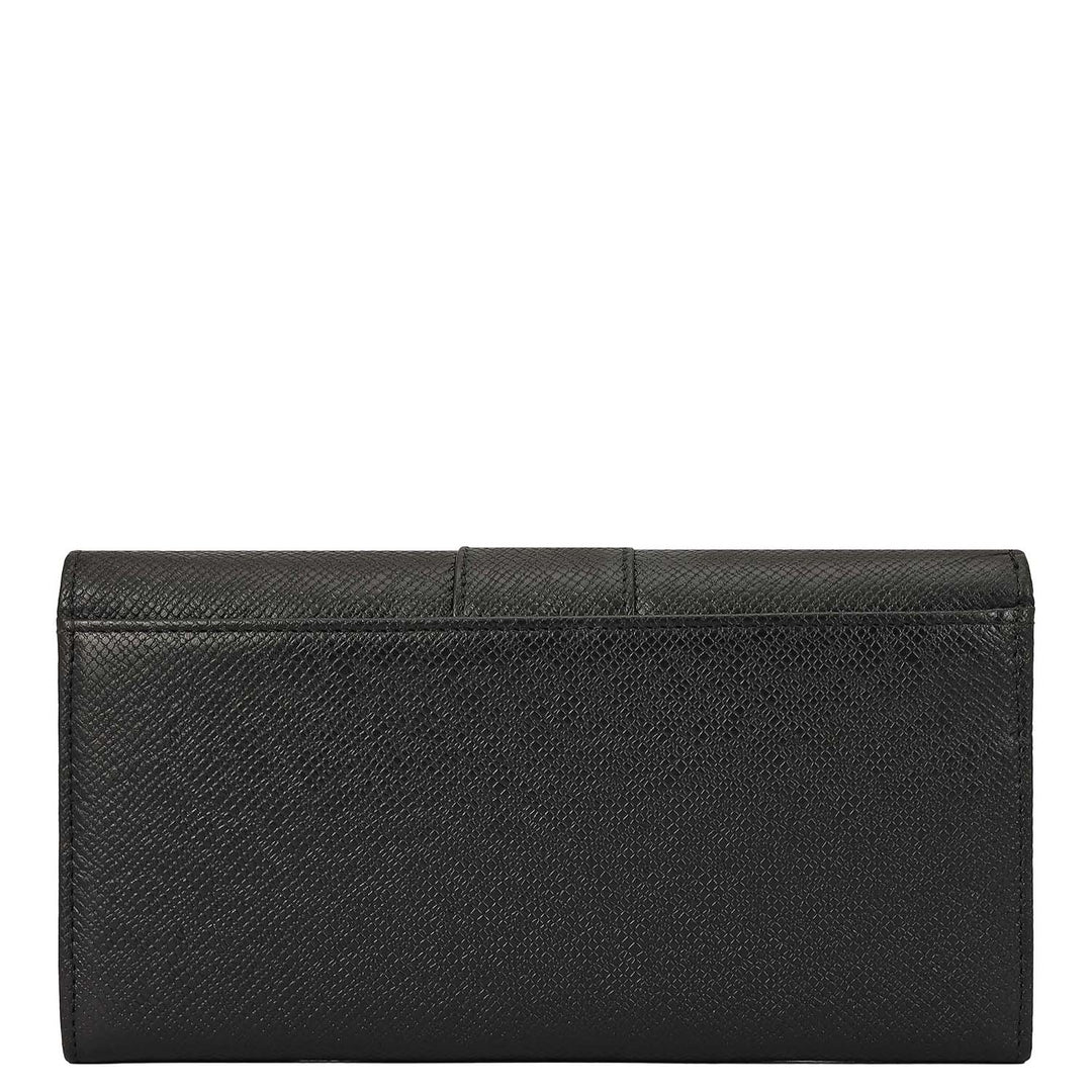 Franzy Leather Ladies Wallet - Black