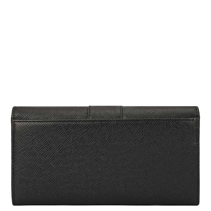 Franzy Leather Ladies Wallet - Black