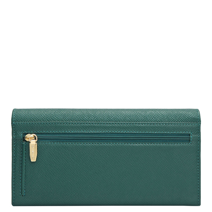 Franzy Leather Ladies Wallet - Forest