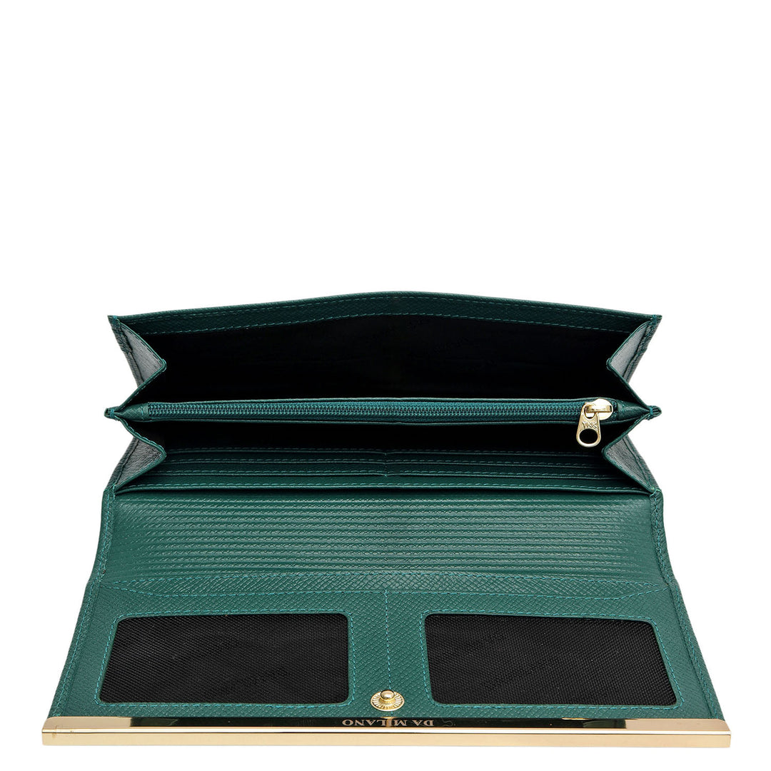 Franzy Leather Ladies Wallet - Forest