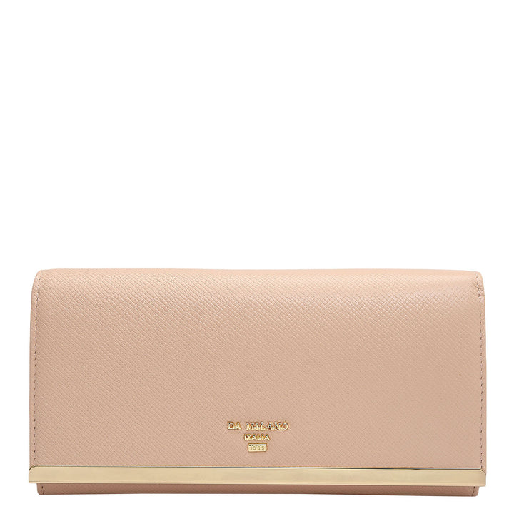 Franzy Leather Ladies Wallet - Nude
