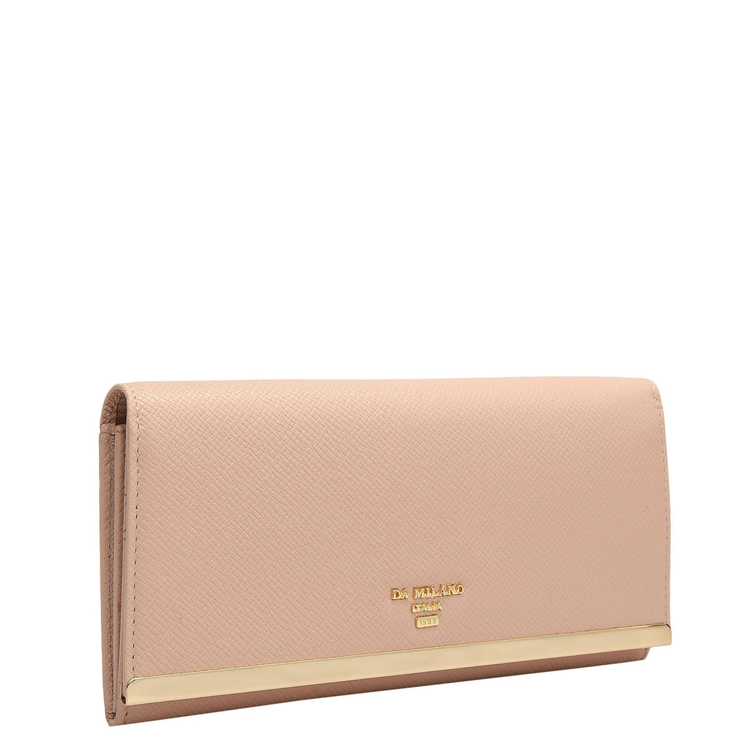 Franzy Leather Ladies Wallet - Nude