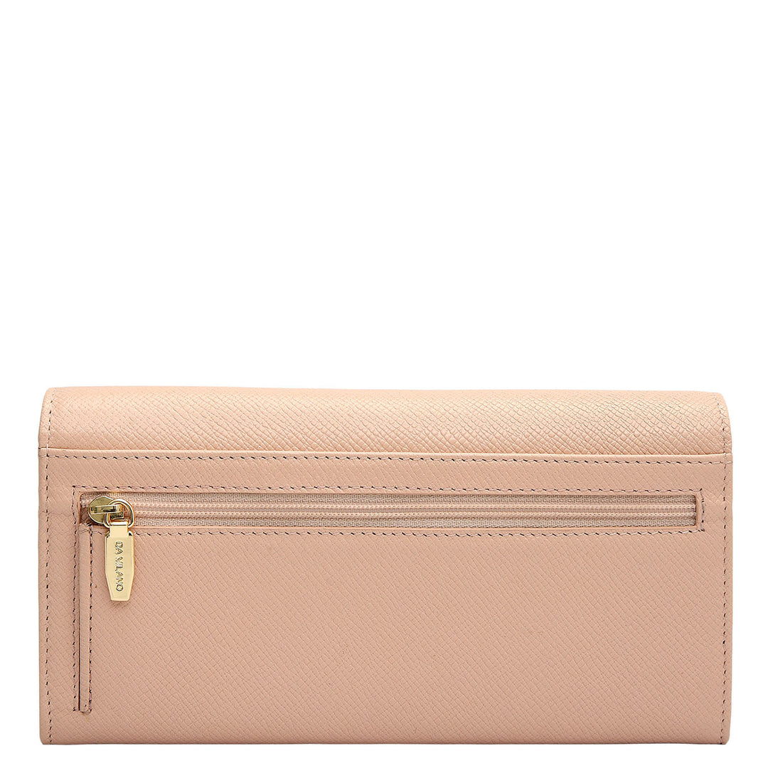 Franzy Leather Ladies Wallet - Nude