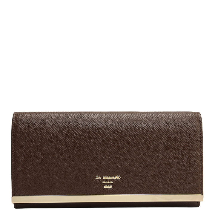 Franzy Leather Ladies Wallet - Walnut