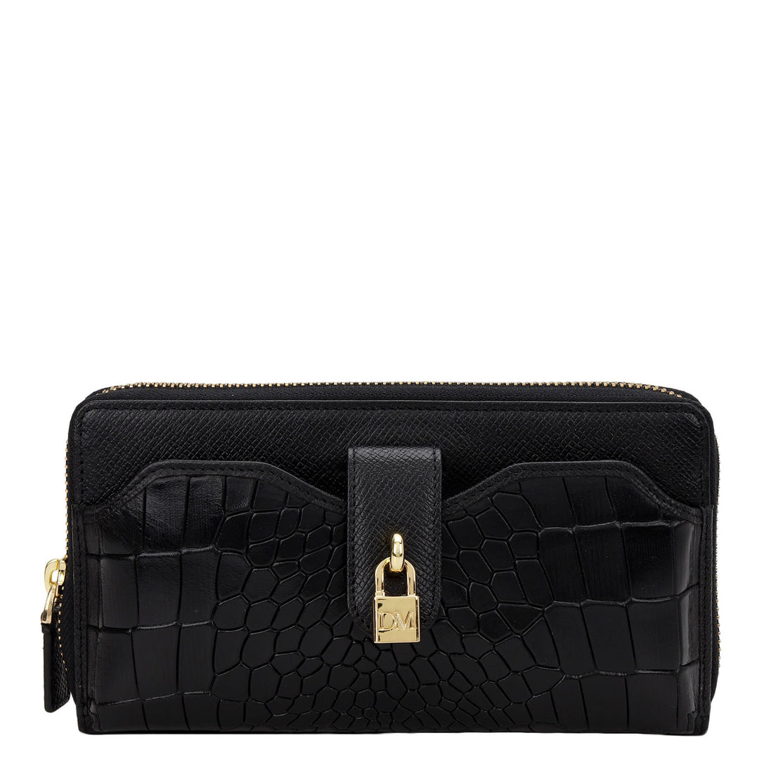 Pietra Continental Wallet - Black