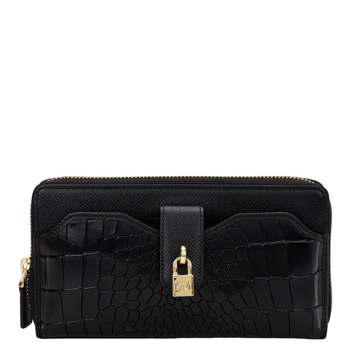 Pietra Continental Wallet - Black
